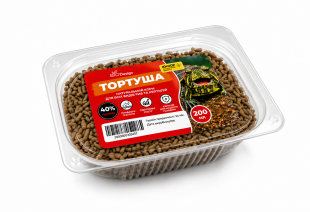 Сухий корм для черепах в гранулах BioDesign "Тортуша юніор", 200 мл