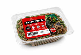 Сухий корм для черепах в гранулах BioDesign "Тортуша", 200 мл